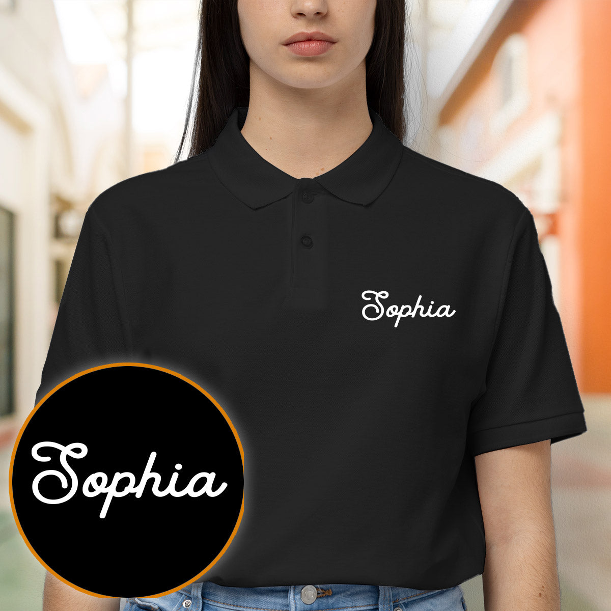 Custom Name - Personalized Couple Embroidered Polo Shirt