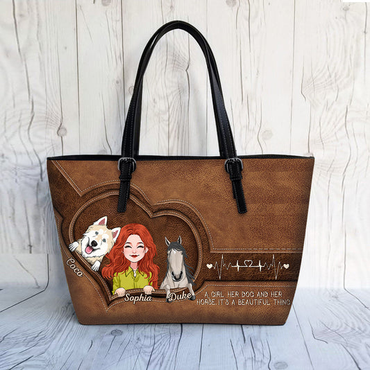 Quelle belle chose ! Sac en cuir de cheval personnalisé