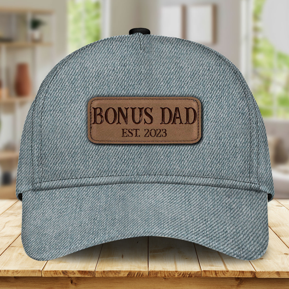 Bonus-Papa – Geschenk für Stiefvater – Personalisierte klassische Kappe