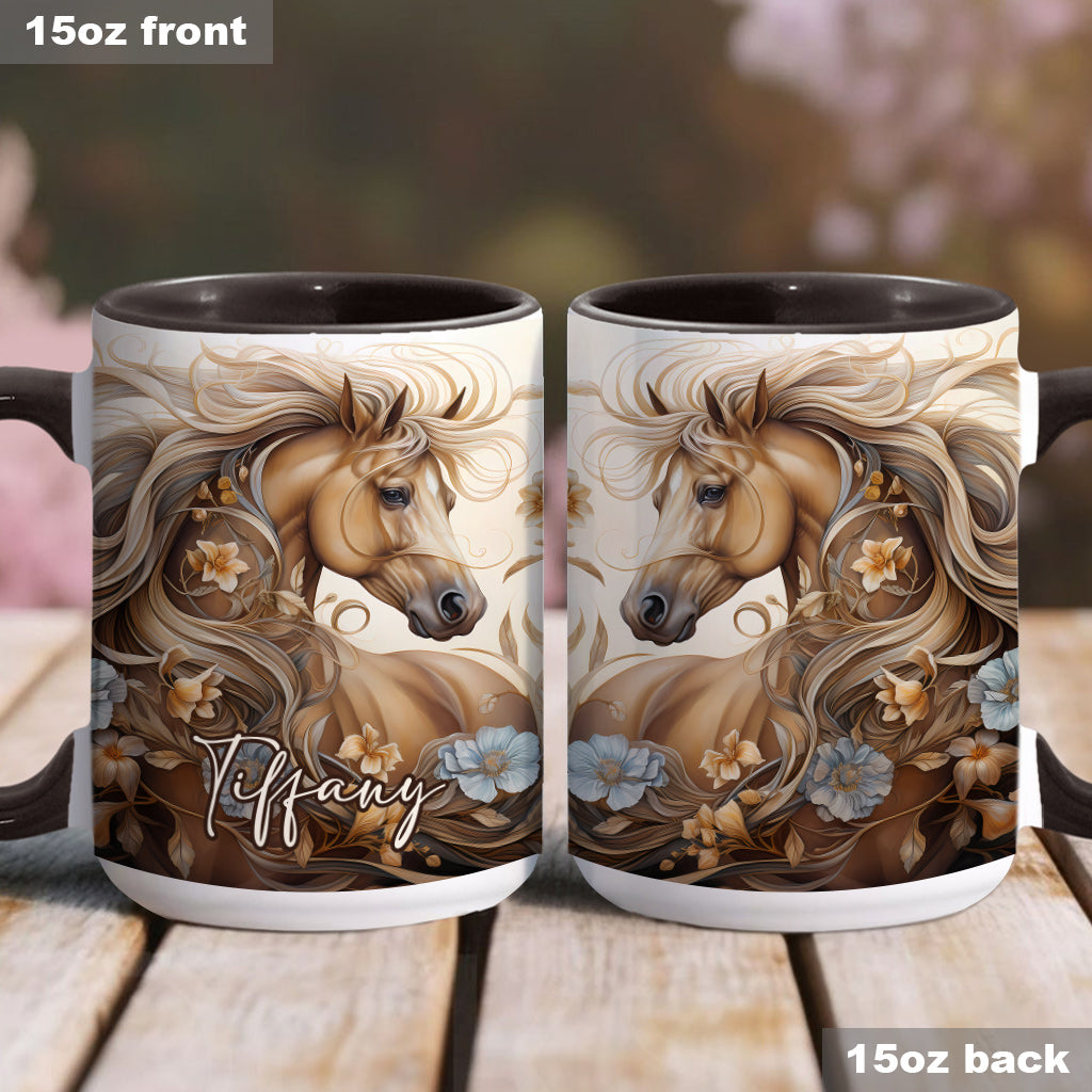 Personalisierte Tasse mit Pferdemotiv – perfekt für Pferdeliebhaber