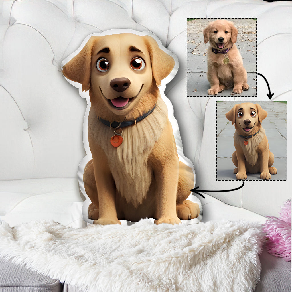 Niedliches Haustierkissen – personalisiertes Kissen in Hundeform