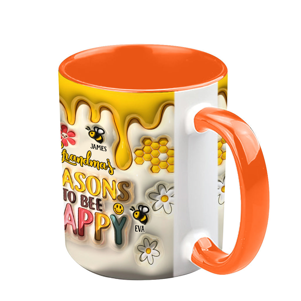 Omas Gründe, glücklich zu sein – Geschenk für Oma – Personalisierte Tasse