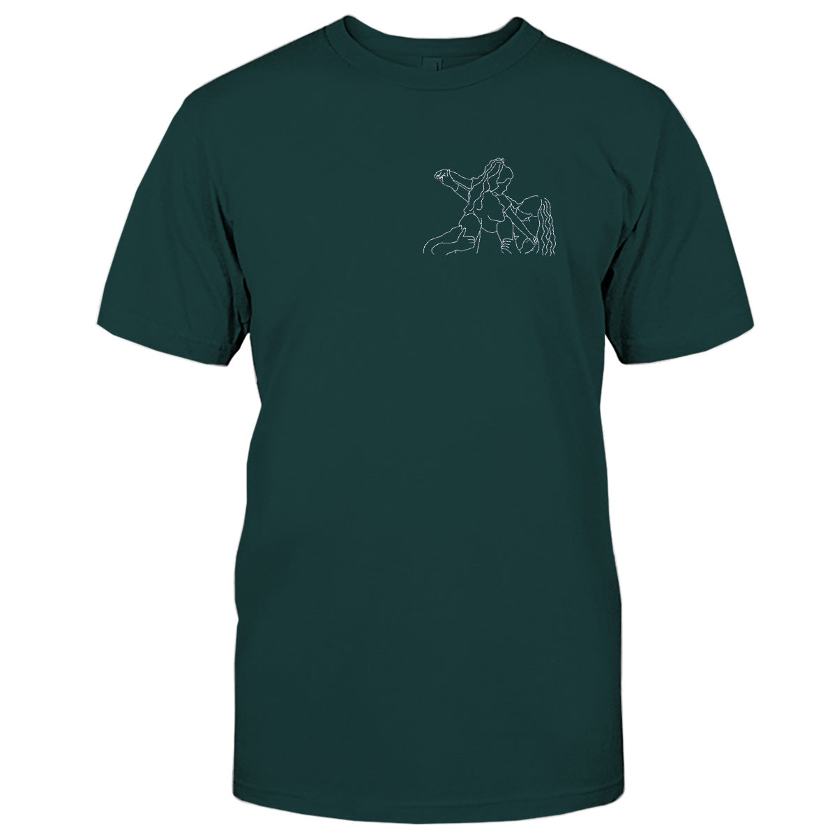 T-shirt brodé personnalisé pour toute la famille - Motifs au trait