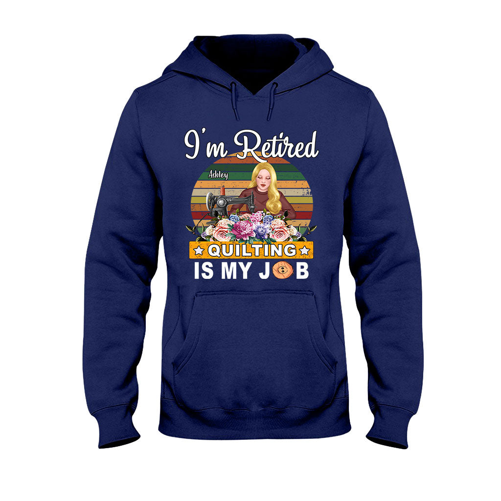 Quilten ist mein Beruf – Personalisiertes Quilt-T-Shirt und Hoodie