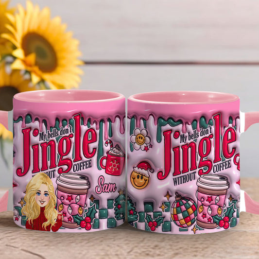 Ohne Kaffee klingeln meine Glöckchen nicht – personalisierte Kaffeetasse