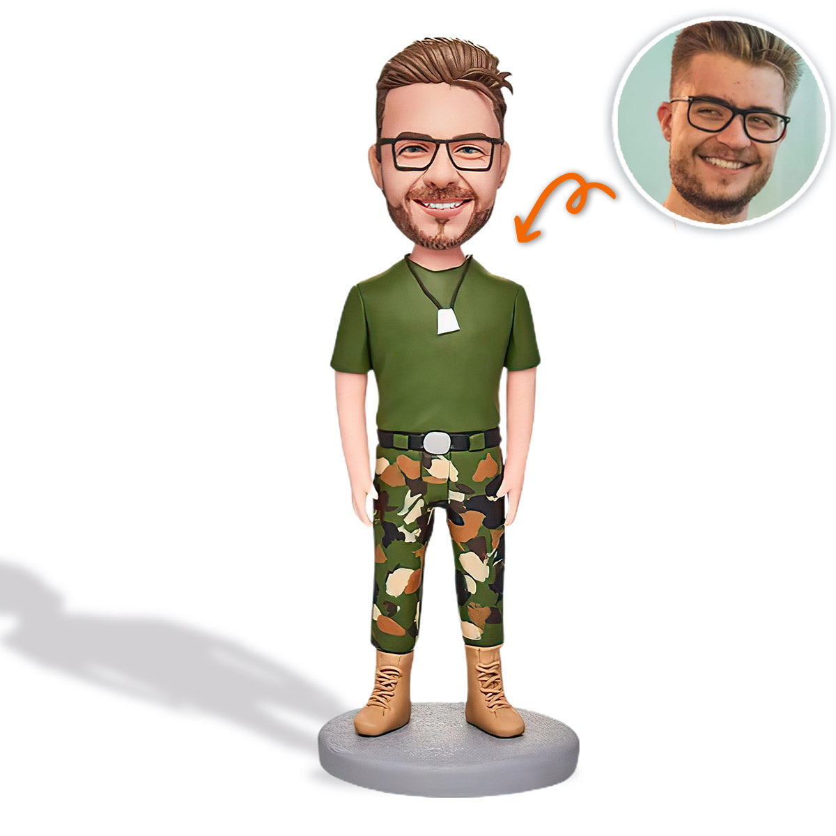 Mini Us - Figurine à tête branlante personnalisée pour frère et sœur