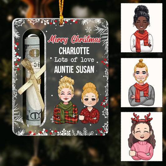 Lots Of Love - Personalized Grandma Transparent Ornament