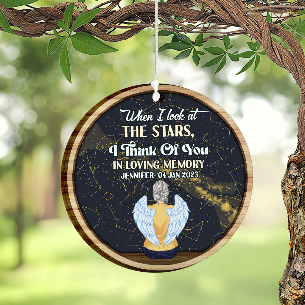 When I Look At The Stars - Personalized Memorial Wind Chime