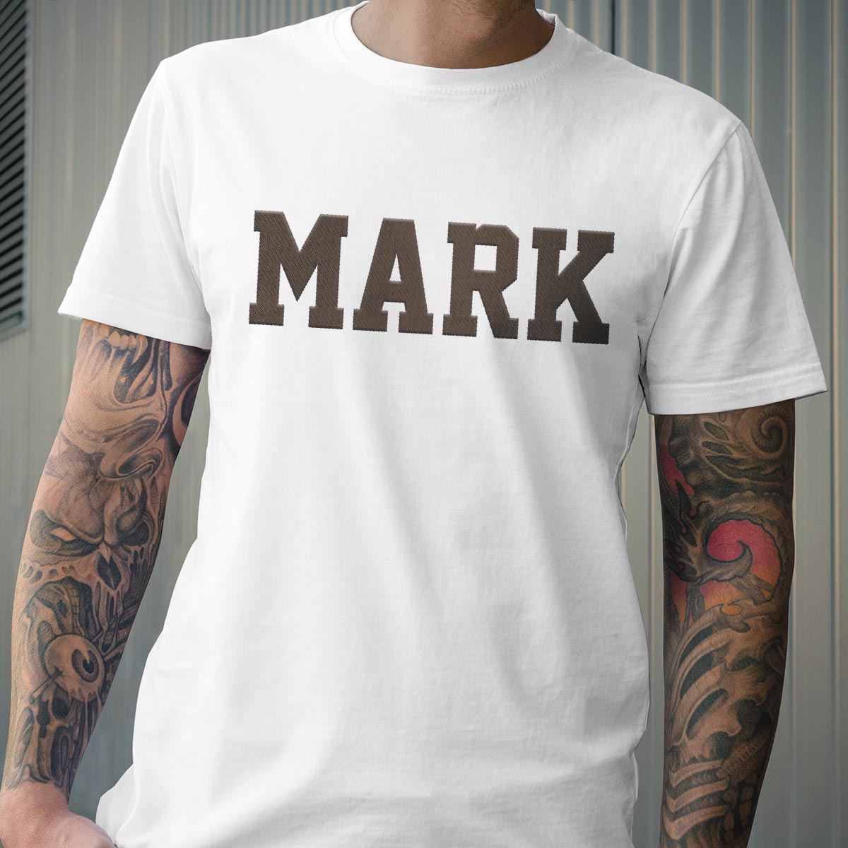 Personalisiertes T-Shirt mit Onkel-Stickerei – Individueller Name