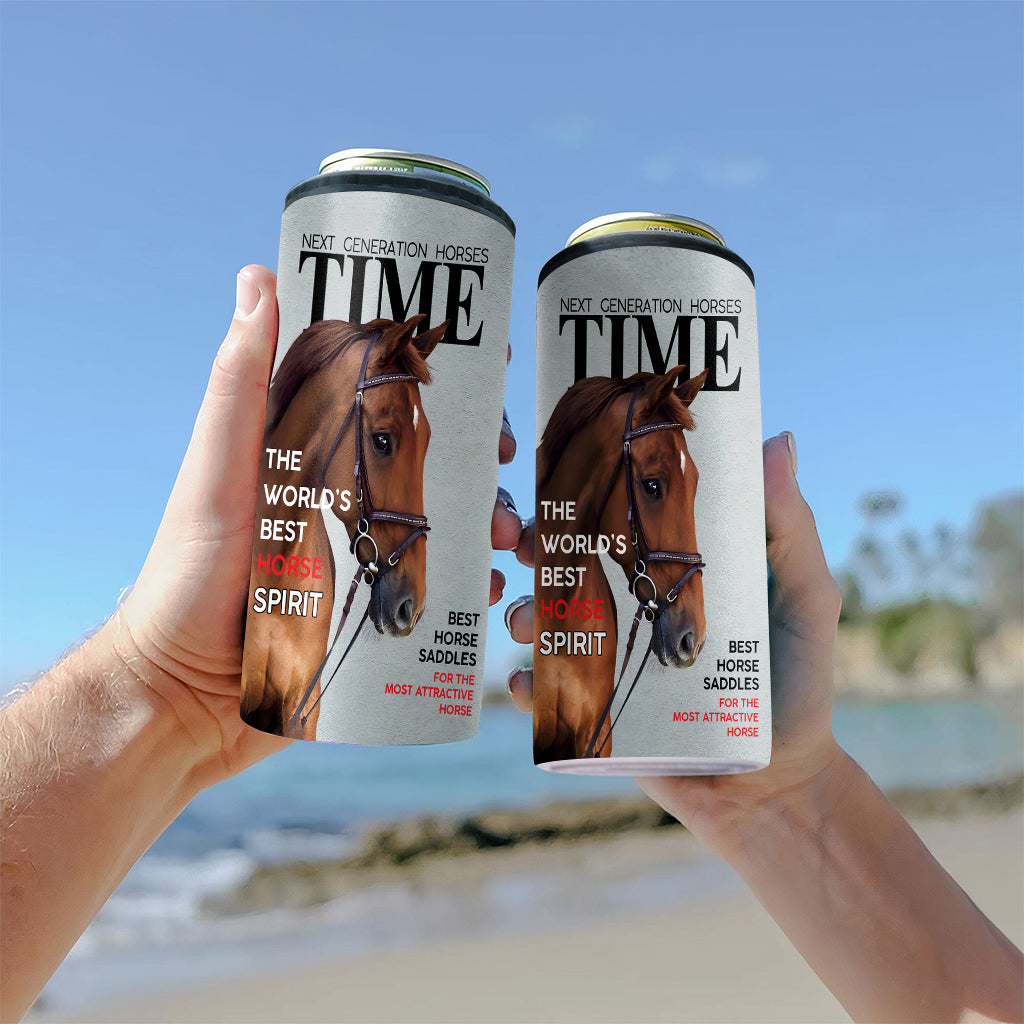 Couvertures de magazines - Refroidisseur de canettes personnalisé pour chevaux