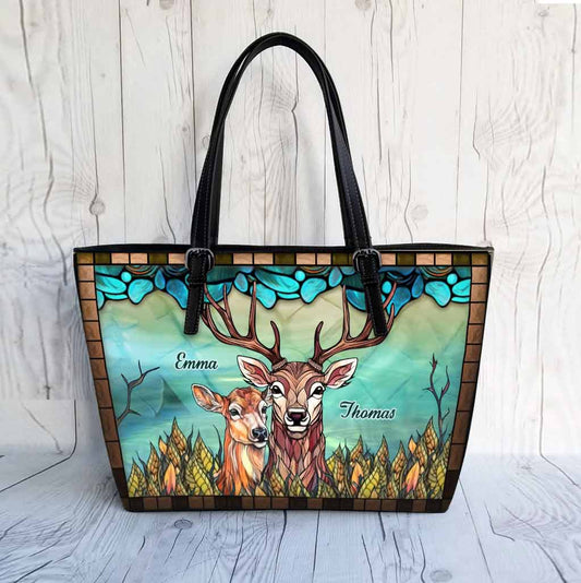 Toi et moi, on gère ça - Sac de chasse en cuir personnalisé