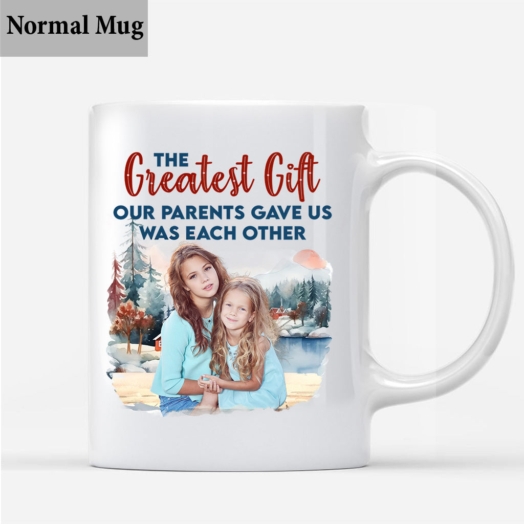 Das beste Geschenk – personalisierte Geschwistertasse