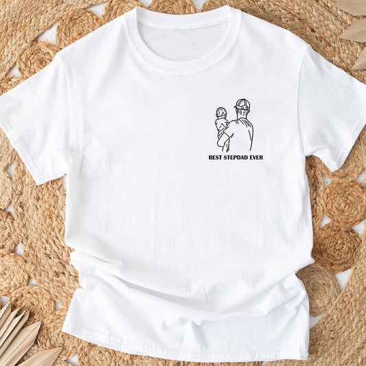 Bester Stiefvater aller Zeiten – Geschenk für Stiefväter – Personalisiertes T-Shirt und Hoodie