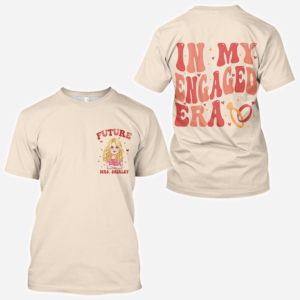 À l'époque de mes fiançailles - cadeau de mariage pour la mariée - T-shirt personnalisé intégralement