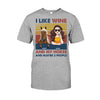 I Like Wine And My Horse - Personalized Horse T-shirt &amp; Hoodie