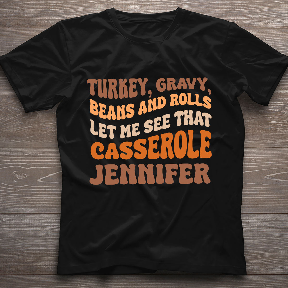 Zeig mir deinen Auflauf! – Personalisiertes Thanksgiving-T-Shirt und Hoodie