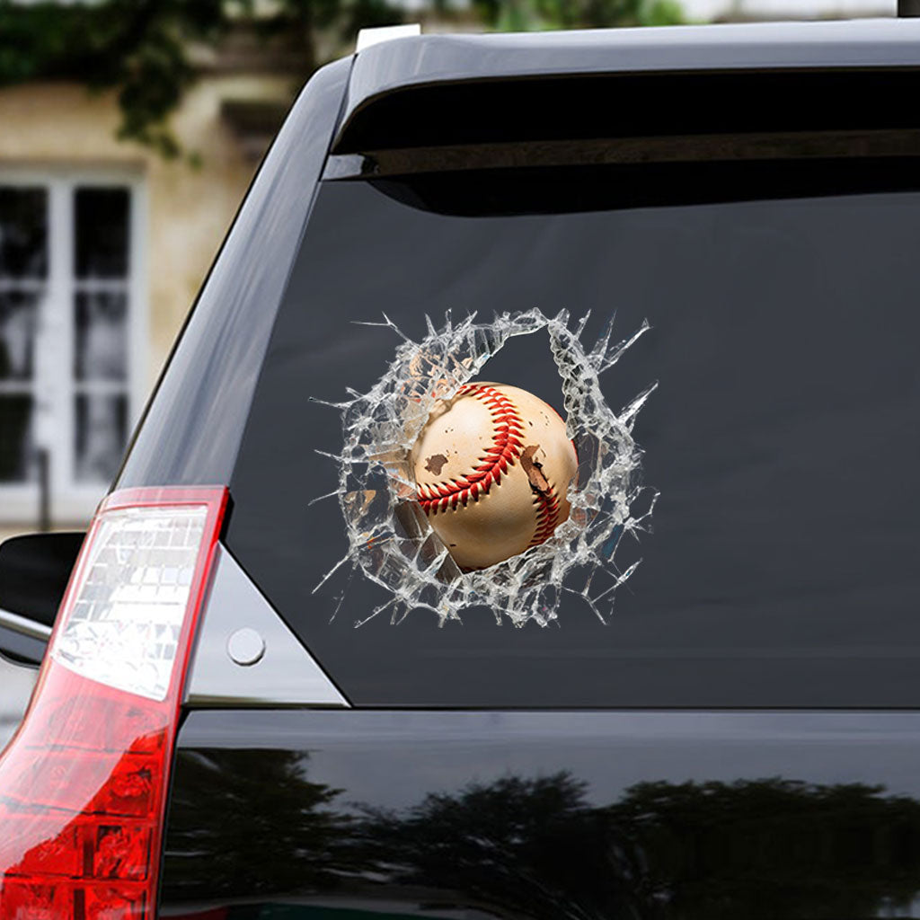 J'adore le baseball - Autocollant de baseball complet