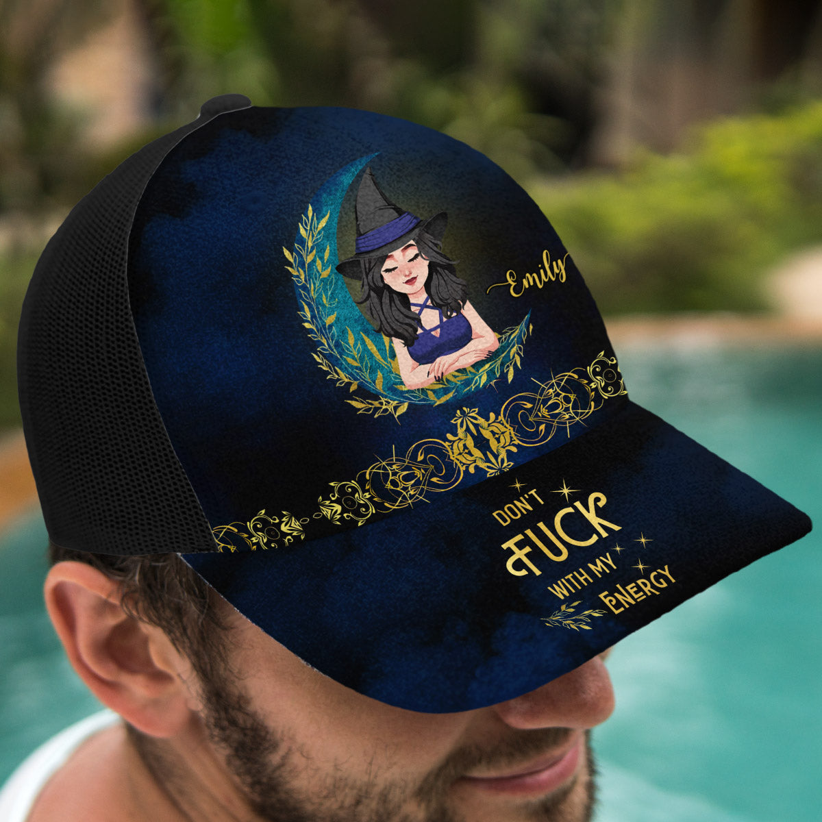 Don't F With My Energy - Personalized Witch Trucker Hat