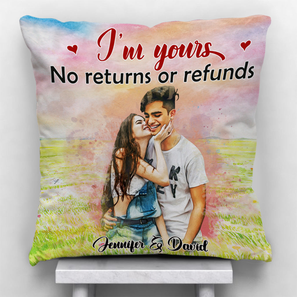 I'm Yours - Personalized Couple Throw Pillow