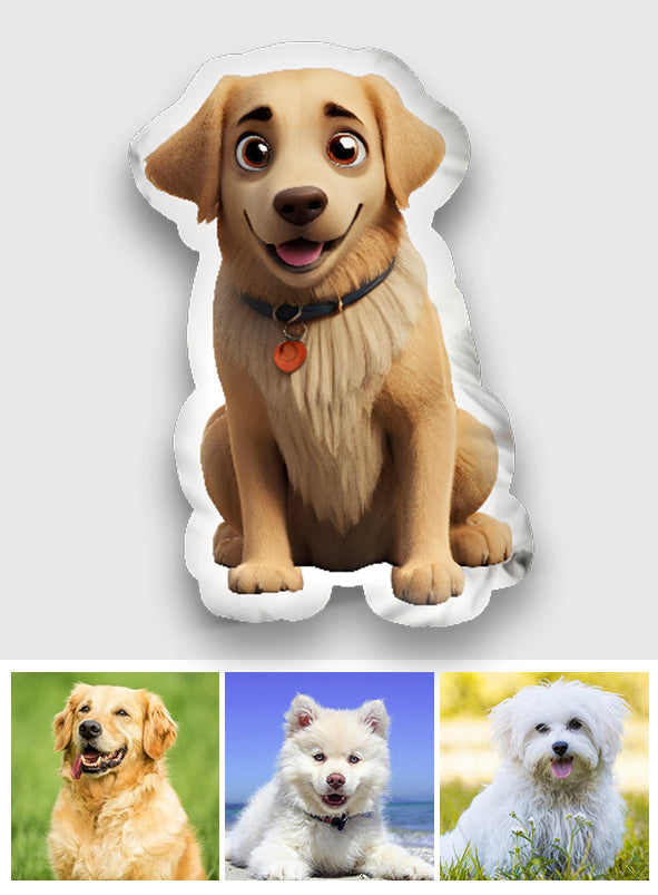 Niedliches Haustierkissen – personalisiertes Kissen in Hundeform