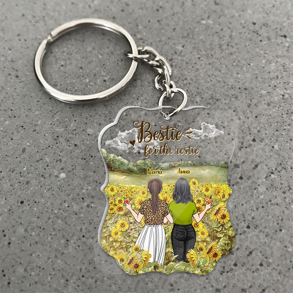 Meilleure amie pour toujours - Cadeau pour ma sœur - Porte-clés personnalisé