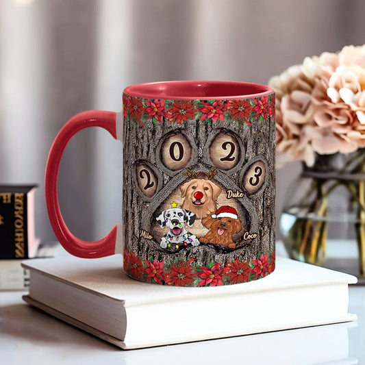 Dog Mom - Personalized Dog Accent Mug