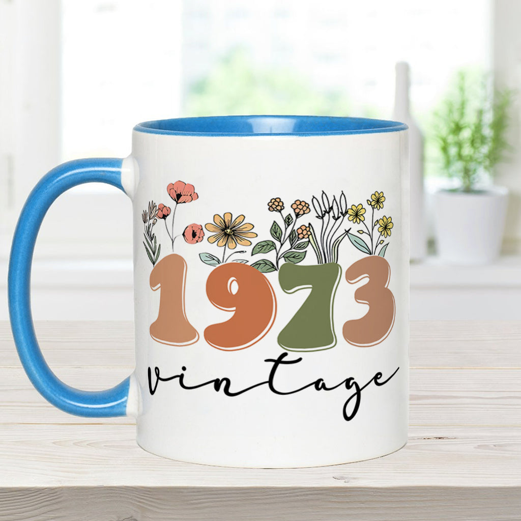 Mug vintage personnalisé pour anniversaire