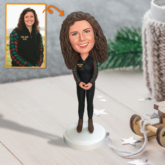 Beste Tante aller Zeiten – Geschenk für Tante – Personalisierte Wackelkopffigur