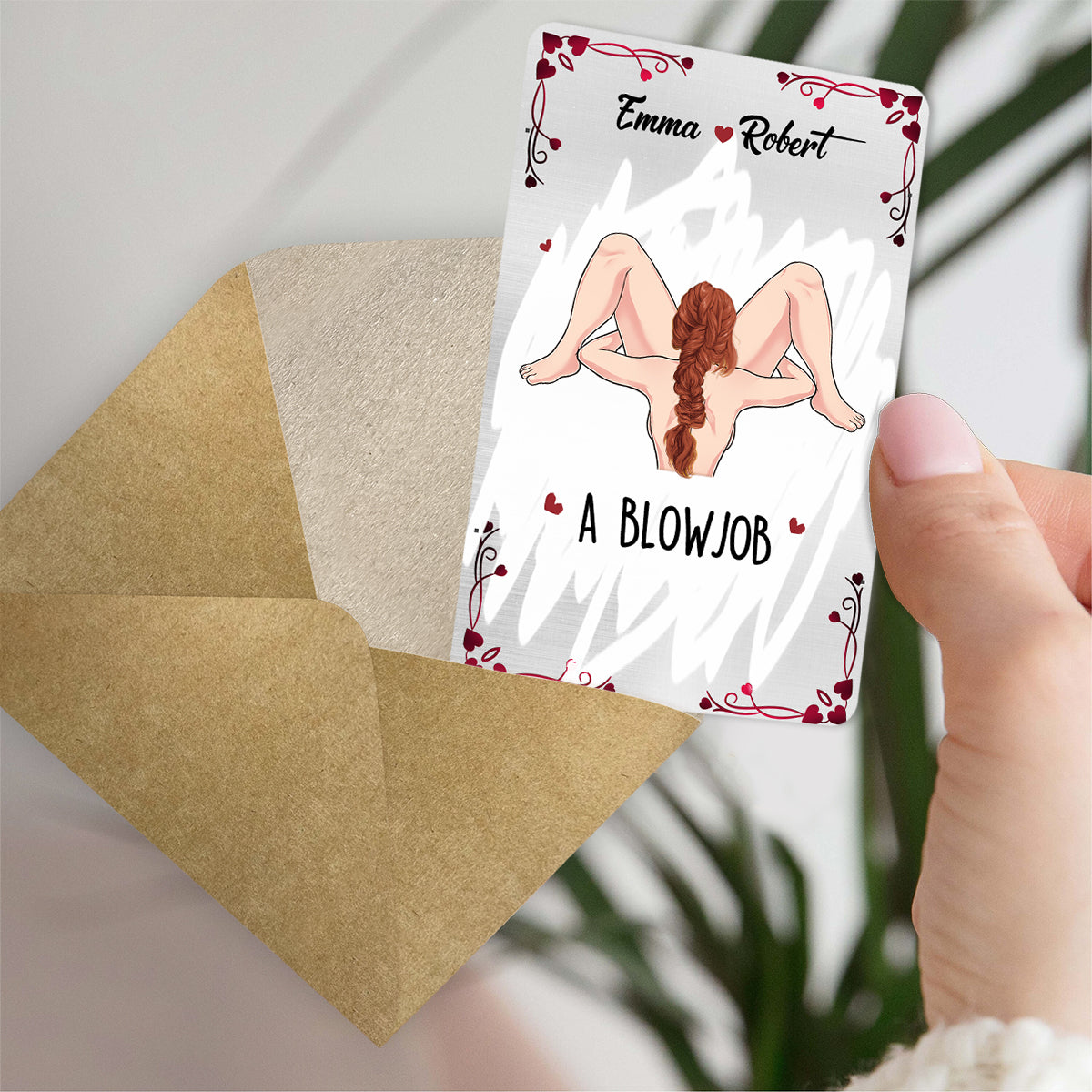 Scratch To Reveal - Personalized Couple Wallet Insert Card