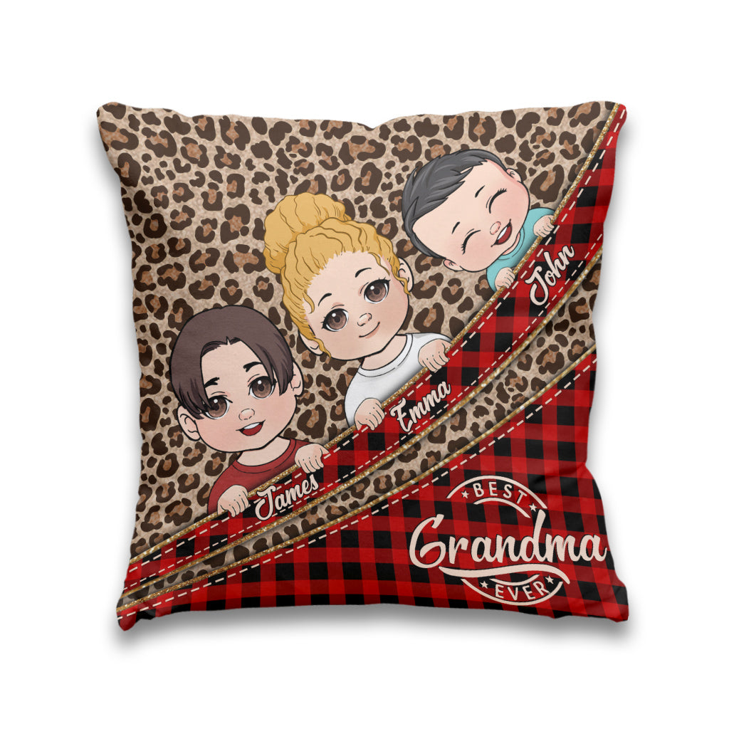 Best Grandma Ever - Personalized Grandma Throw Pillow