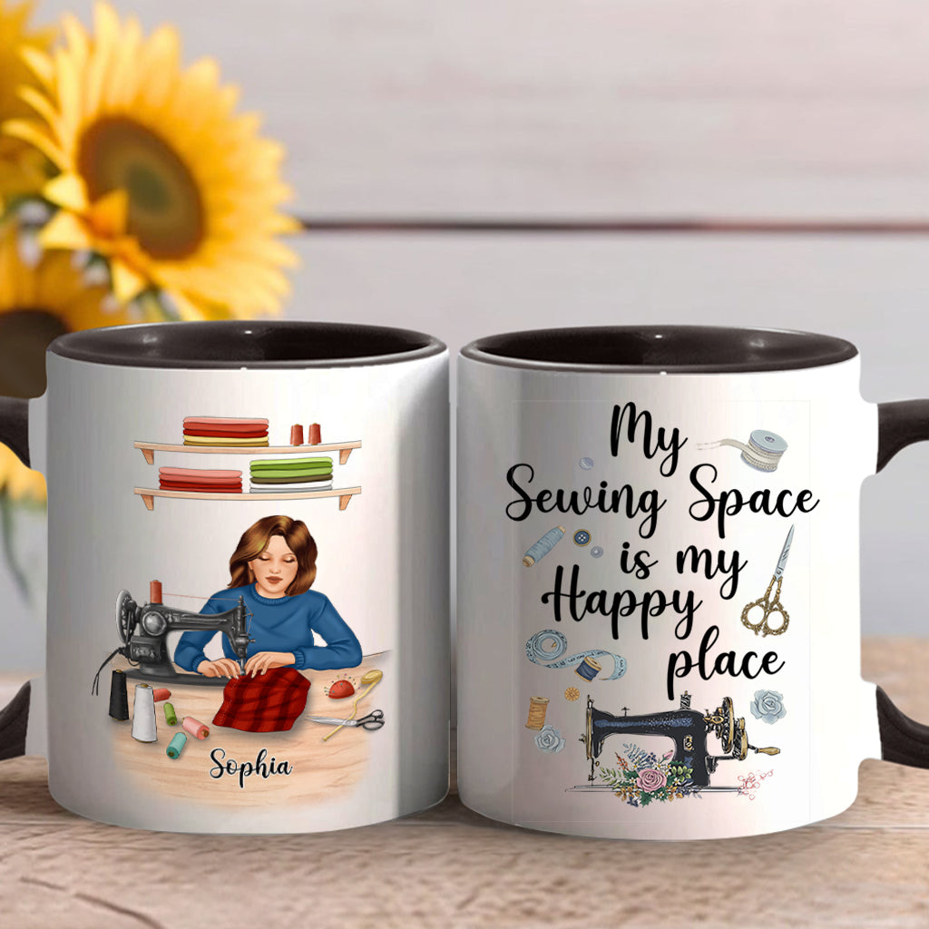 Mein Nähzimmer – Personalisierte Näh-Akzent-Tasse