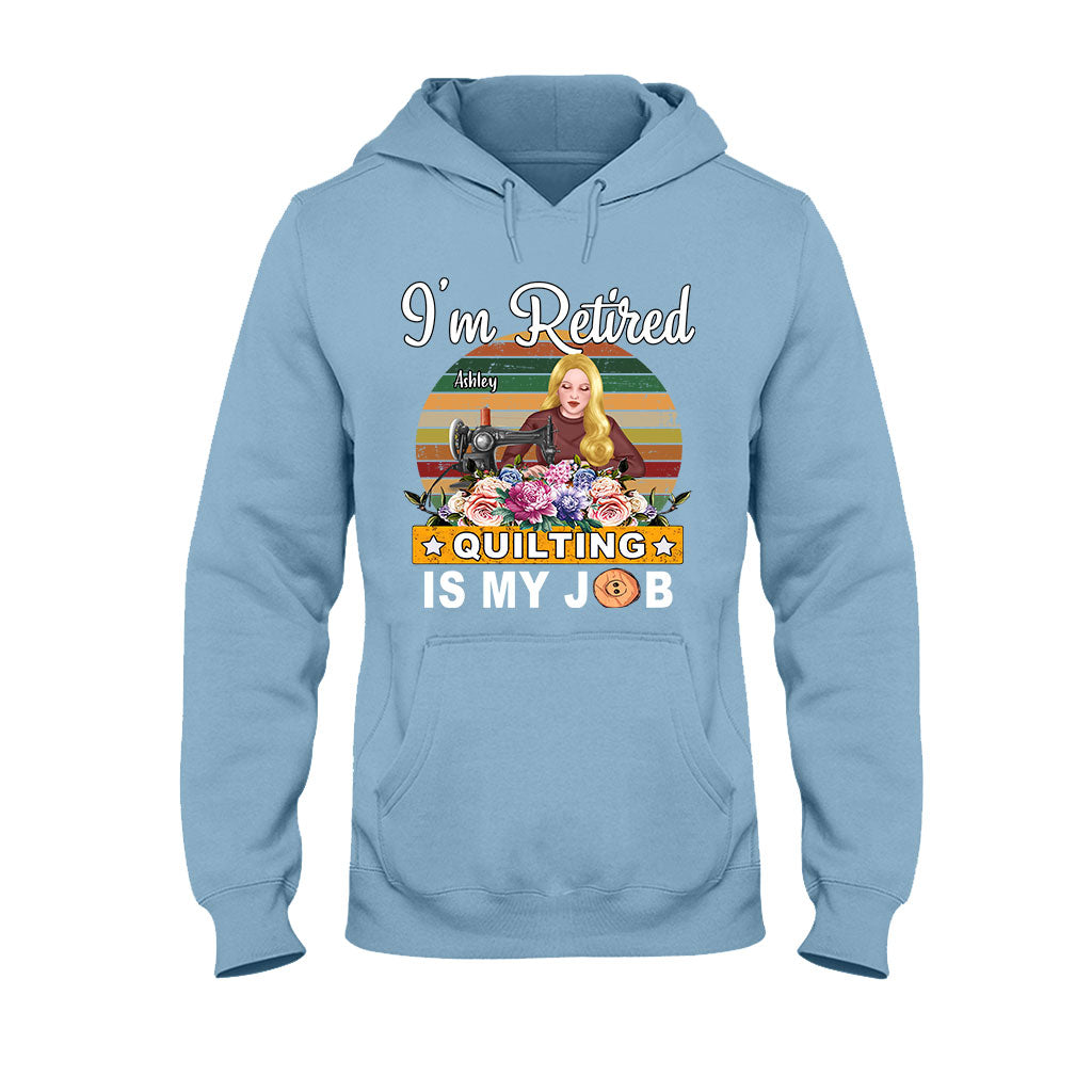 Quilten ist mein Beruf – Personalisiertes Quilt-T-Shirt und Hoodie