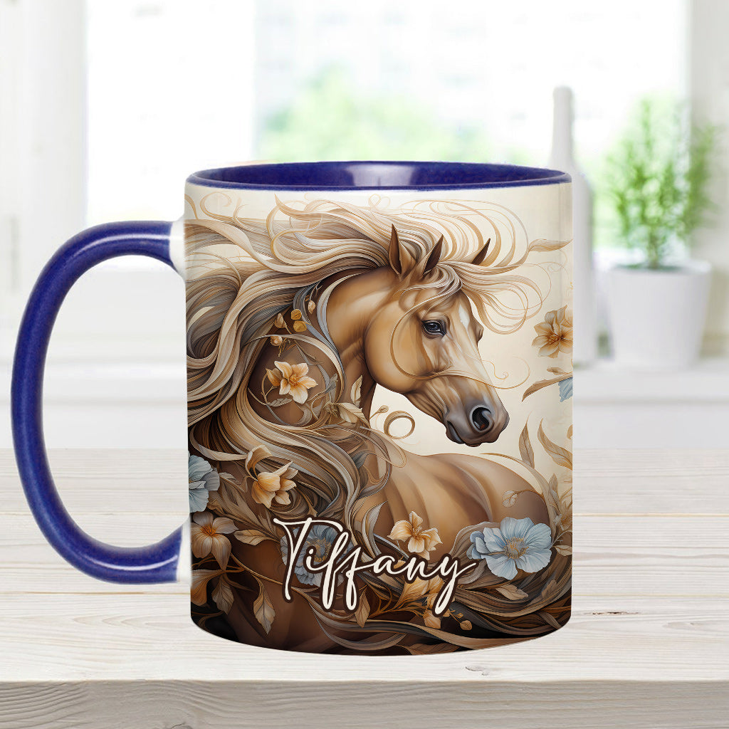 Personalisierte Tasse mit Pferdemotiv – perfekt für Pferdeliebhaber