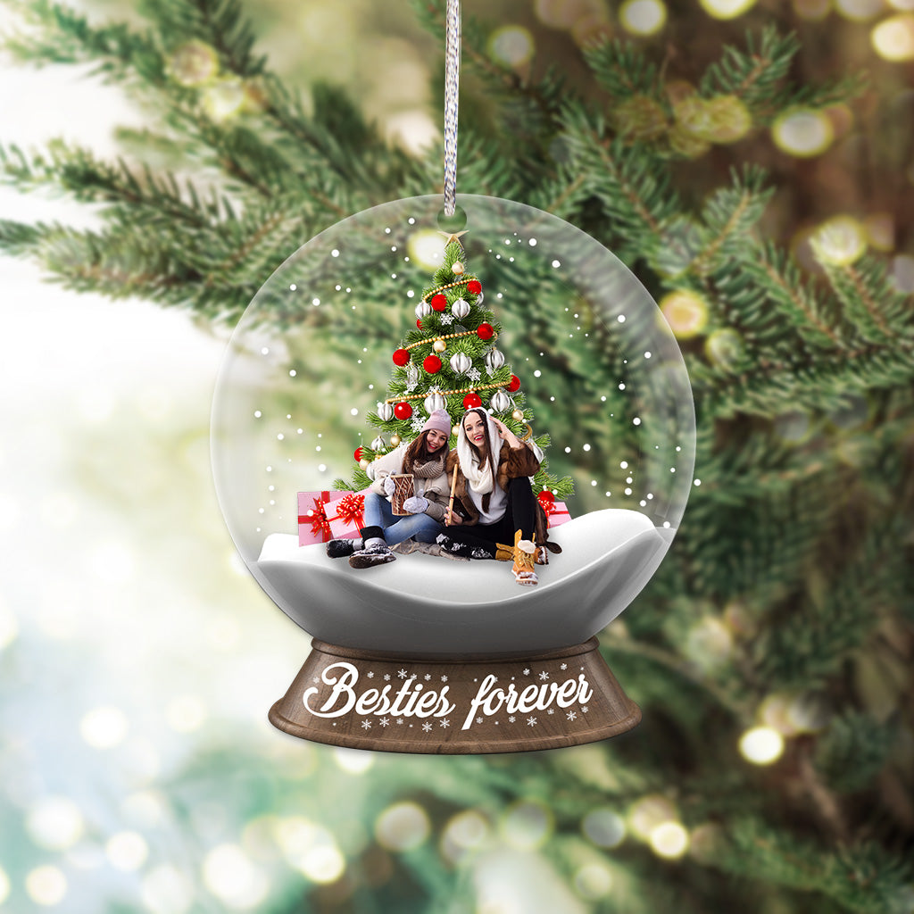 Besties Forever - Personalized Bestie Transparent Ornament