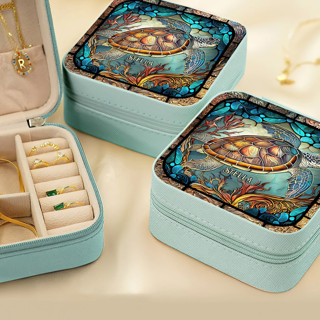 Love Turtles - Personalized Turtle Jewelry Box