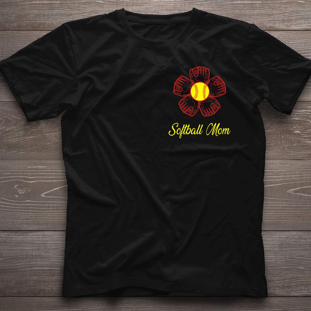 Stolze Softball-Mama, Oma und Tante – Personalisiertes Softball-T-Shirt und Hoodie