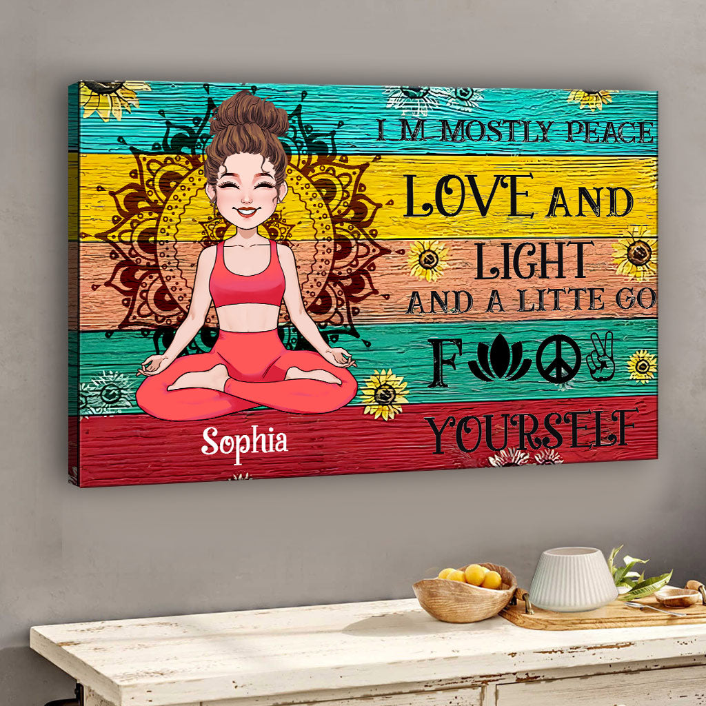 Ich bin – Personalisierte Yoga-Leinwand und Poster