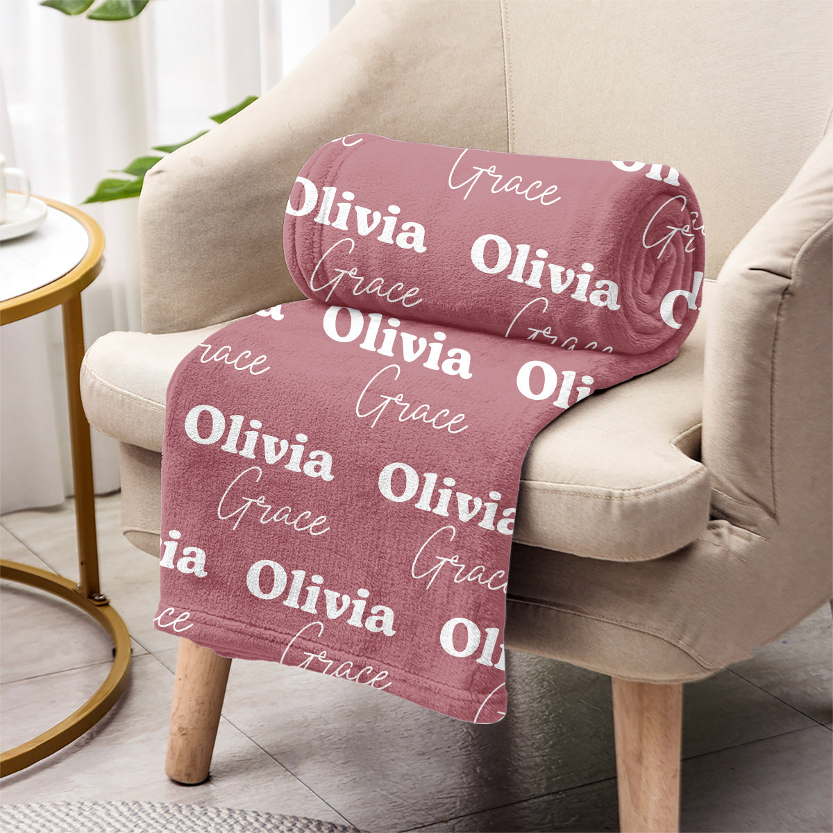 Custom Name Pattern - Personalized Mother Blanket