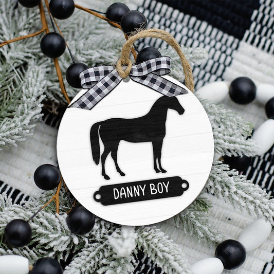 Love Horses - Personalized Horse Ornament