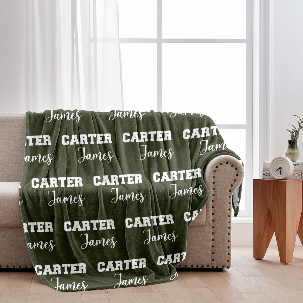 Custom Name Pattern - Personalized grandson Blanket