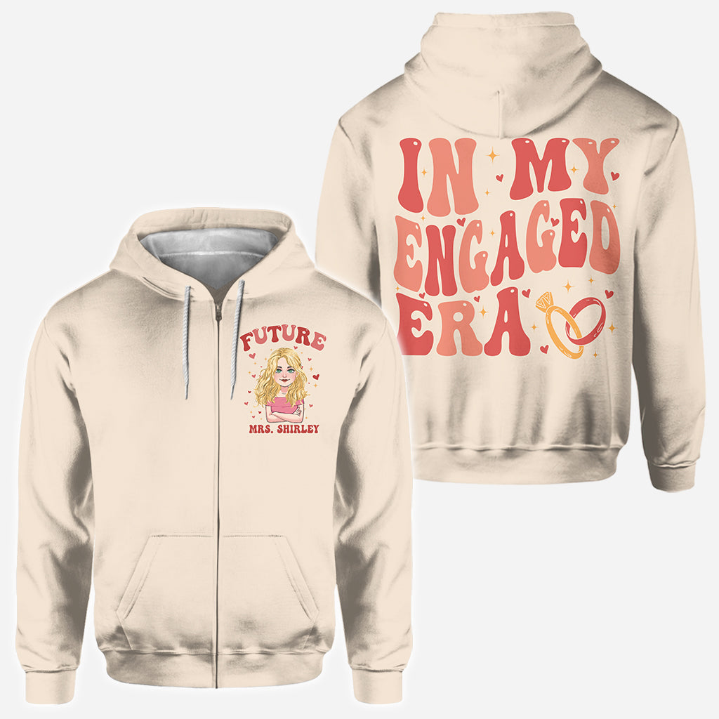 À l'époque de mes fiançailles - cadeau de mariage pour la mariée - T-shirt personnalisé intégralement