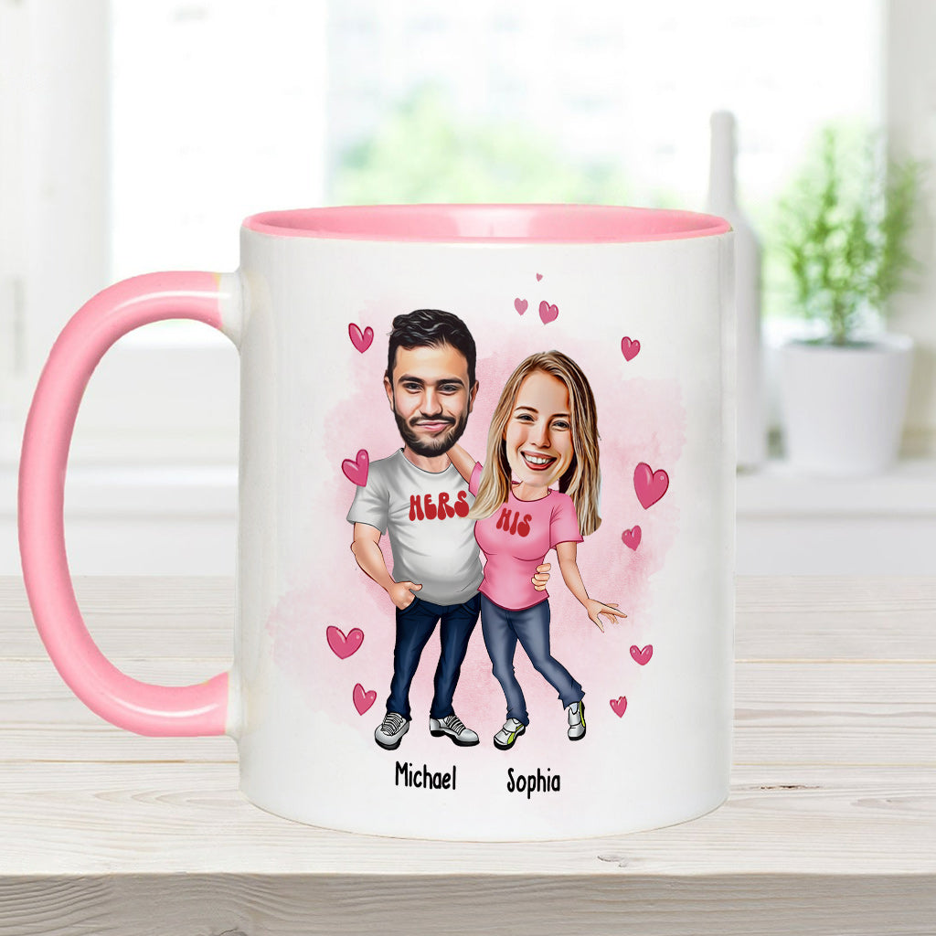 You Are Far My Favorite - Personalized Couple Accent Mug