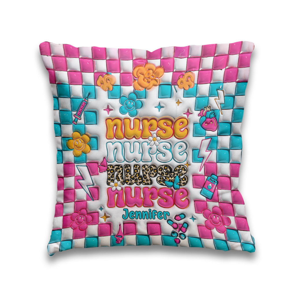 Nurse Life - Personalized Nurse Throw Pillow