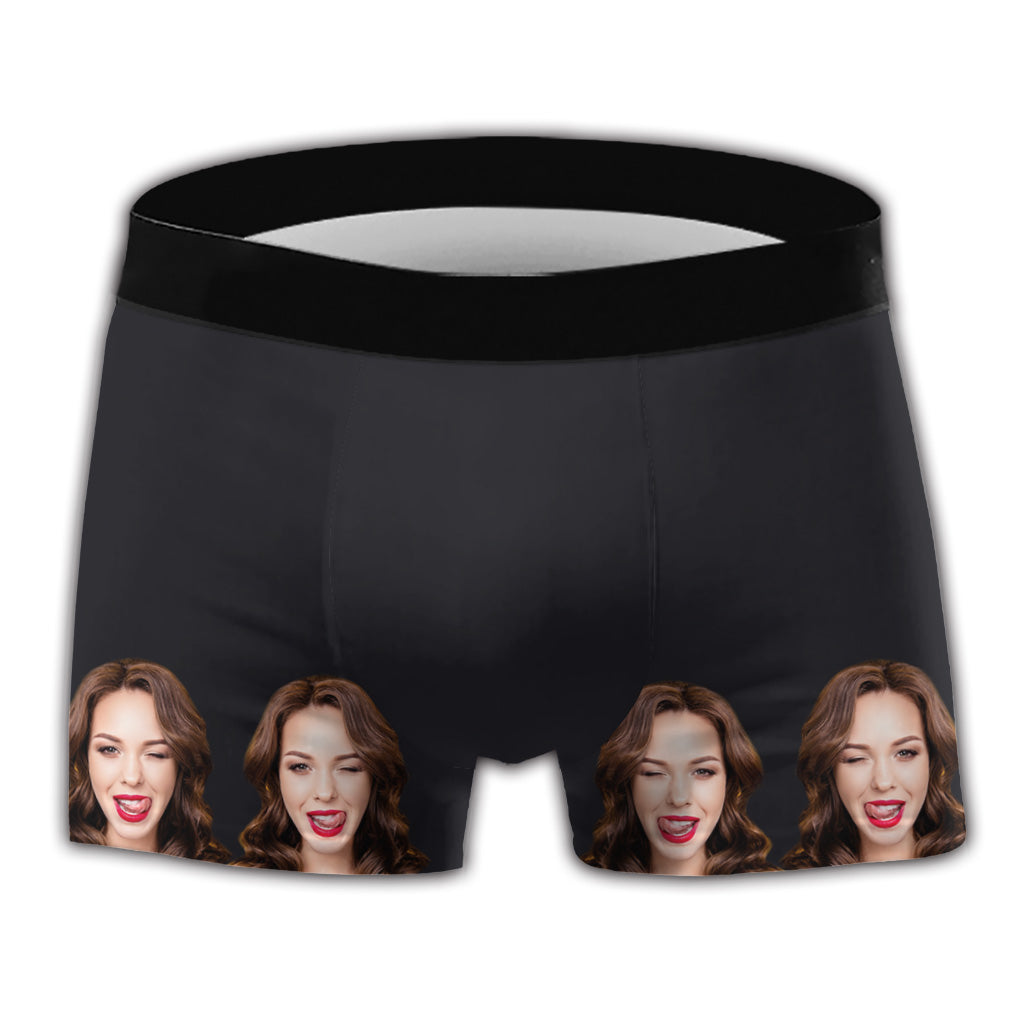 That Is A Huge Bonus - Personalized Couple Men's Boxer Briefs