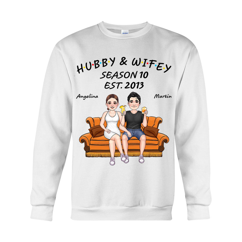 Hubby And Wifey - Personalized Husband And Wife T-shirt And Hoodie