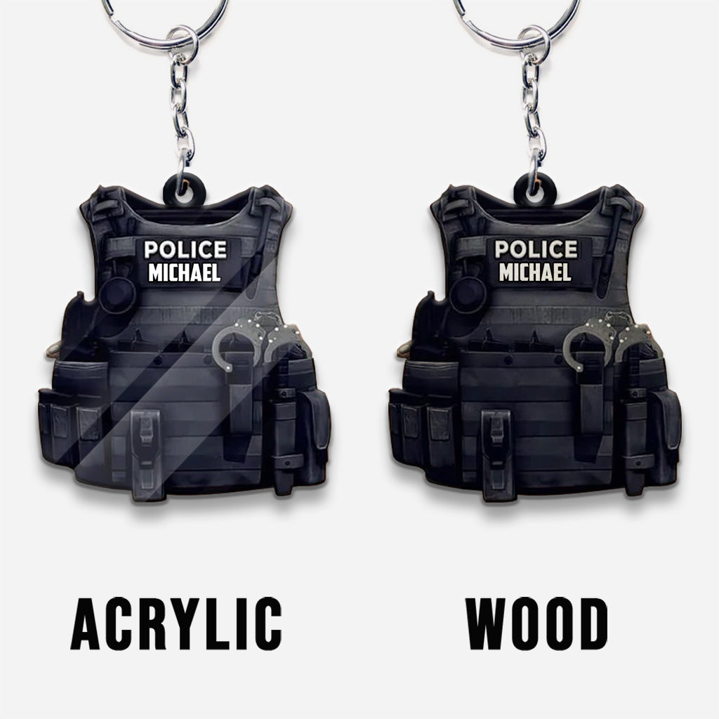 Armure de policier - Porte-clés personnalisé pour policier