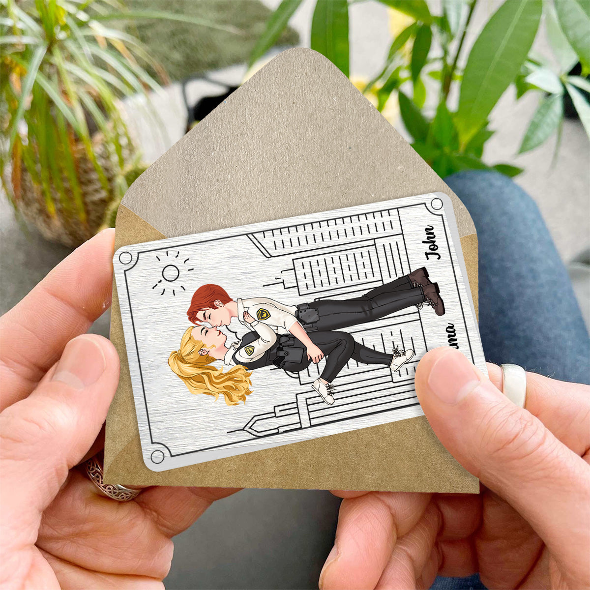 Make It Home Safe - Personalized Couple Wallet Insert Card