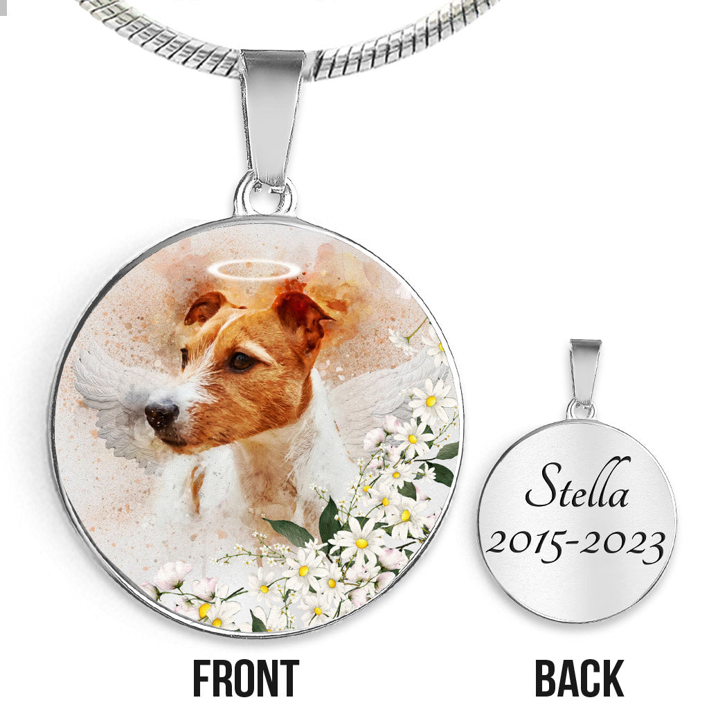 Quand demain commence sans moi - Pendentif rond personnalisé - Cadeau pour les amoureux des chiens et des chats ayant perdu un animal de compagnie