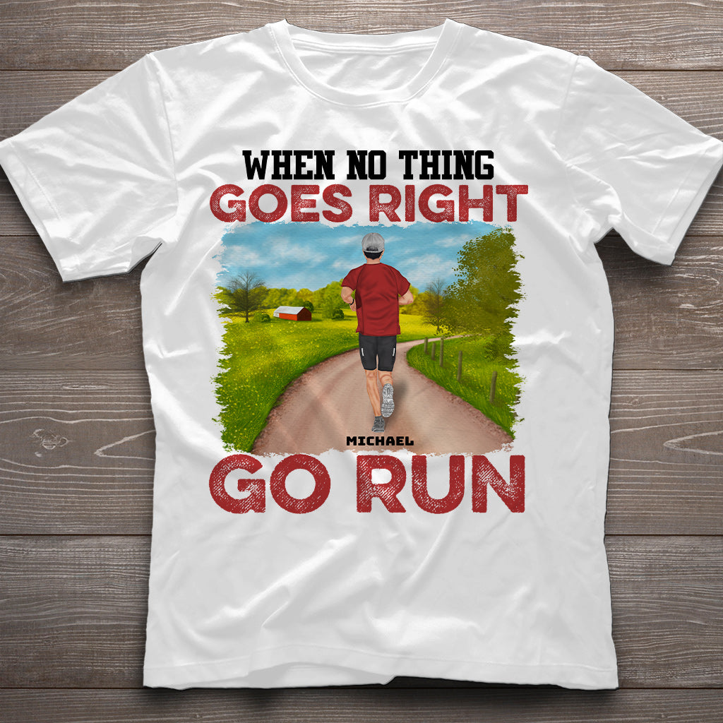 La vie est plus belle en chaussures de course - T-shirt et sweat à capuche de course personnalisés