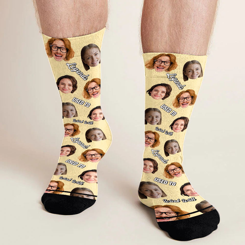 Ich habe mit Legenden zusammengearbeitet – personalisierte Kollegensocken